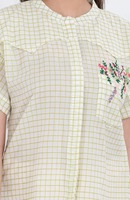 Chemisier A-line d'été pour femme, le plus vendu, en coton tissé à la main, col en V, sans manches, lavable, écologique, respirant et léger