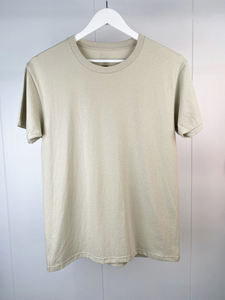 T-shirt en coton uni pour homme, col rond, tissu doux, manches courtes, confortable, vêtements décontractés pour la vente en gros - Product Image 6