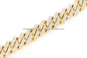 Men's 925 Silver Diamond Cuban Chain Moissanite Bracelet <b>Micro</b> Pave Round Brilliant Cut Hiphop Style Everyday Wear luxury gifts - Product Image 5