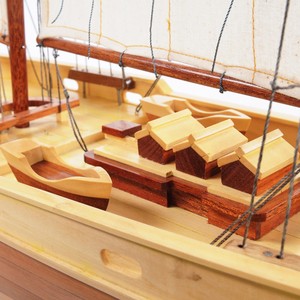 Y075 - เรือบลูโนส II แบบจำลองเรือประกอบสำเร็จ งานฝีมือทำจากไม้ เรือใบตกแต่งสไตล์ทะเล ขนาด 94x18x87 ซม. - Product Image 6