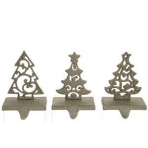Support de chaussette de Noël en mosaïque de verre argenté, crochet de cheminée lesté en métal pour la vente en gros de décorations de Noël pour la maison - Product Image 6