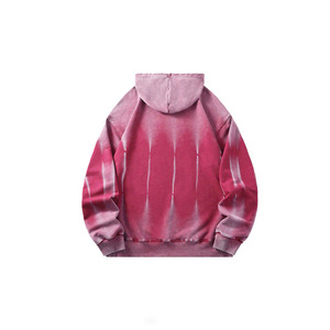 Sudadera con Capucha de Algodón Tie Dye para Hombre, Sudaderas Extra Grandes con Efecto Lavado, Ropa Urbana, OEM, ODM, Pedidos al por Mayor, Precio de Fábrica - Product Image 4