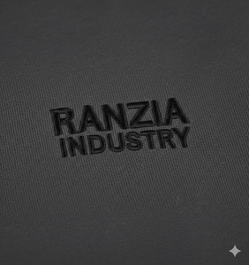 Sweat à capuche zippé pour homme, 100% coton, broderie et impression effet vieilli, sur mesure, de l'usine Ranzia Industry, vente en gros. - Product Image 3