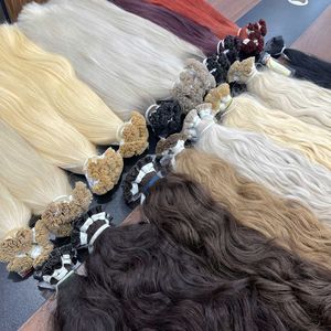 Extensiones de Cabello con Punta Plana, Rubias, Doble Trama, Cabello Remy, Proveedores Vietnamitas, Precio al por Mayor, Producto de Belleza para Mujeres - Product Image 2