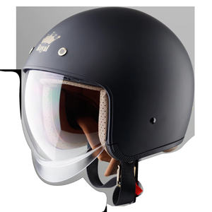 Casque ouvert Royal M139, fabriqué au Vietnam, fabriqué en ABS, certifié DOT, visière cachée et fonction de dégagement rapide. - Product Image 1