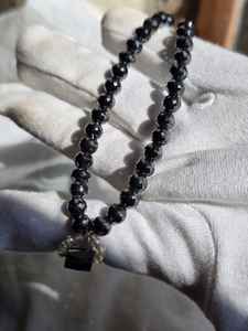 Cuentas de Diamante Moissanita Negras de 6.5 MM y Amarillas de 3 MM, Cuentas Facetadas con Corte AAA - Product Image 4