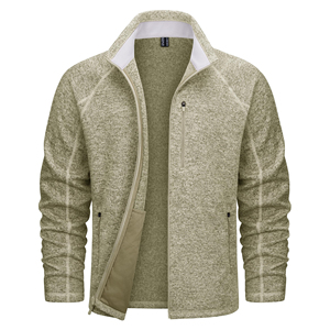 Ensemble de survêtement 2 pièces vert sauge pour homme, veste zippée à col rabattu, manches longues, pantalon de survêtement à cordon de serrage, décontracté - Product Image 2