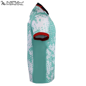 Maillot de rugby à manches courtes 2026, design moderne Menthe Étoile par sublimation, polyvalent, haute performance, durable, service OEM ODM - Product Image 3