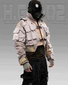 Custom High Quality Techwear <b>Jacket</b> <b>Waterproof</b> Men Tactical Multi-Pocket Windbreaker Cyberpunk Streetwear Urban Functional Coat - Product Image 3