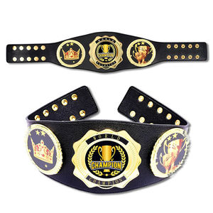 Cinturón de Campeonato de Metal Pesado para Lucha, Cinturón de Trofeo de Boxeo MMA de Cuero de Alta Calidad, Cinturones de Campeonato Personalizados al por Mayor - Product Image 1