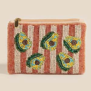 Elegante Monedero Bordado con Cuentas, Hecho a Mano, Regalo para Mujer, Cumpleaños, Aniversario, Estilo Clásico, Colores Mixtos, Uso Diario, Vintage - Product Image 5