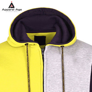 เสื้อฮู้ดซิปผู้ชายแบบสั่งทำพิเศษ คุณภาพสูง สีพื้น ผ้าฝ้าย 100% สวมใส่สบาย ไซส์ใหญ่ - Product Image 4