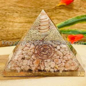 พีระมิดซันสโตนธรรมชาติสำหรับการรักษาและตกแต่งบ้านเรกิแกะสลักสไตล์ฮวงจุ้ยต้นไม้แห่งความรักในชีวิตขายส่ง - Product Image 4