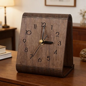 Premium Wooden <b>Table</b> <b>Clock</b> Decorative Desk Timepiece Perfect For Home Office And Living Room Decor Wholesale From India - Product Image 5