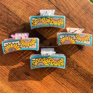 มาใหม่สไตล์ตะวันตกทําด้วยมือเครื่องมือหนังผมกรงเล็บคลิปจริงทําด้วยมือหนังผมPinsอุปกรณ์เสริมสําหรับผู้หญิงและสาว - Product Image 2