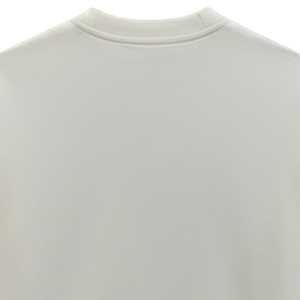 Camiseta Oversize para Hombre, Color Gris Claro, Manga Corta, Cuello Redondo, Algodón, Estilo Casual Urbano, Logotipo Pequeño en el Pecho, Camiseta de Verano - Product Image 4