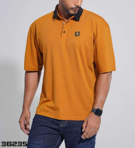 Polo de Hombre de Alta Calidad, Fabricado por OEM, 50% Algodón/50% Poliéster, 220 GSM, Cuello de Solapa Extra Grande con Contraste, Bordado - Product Image 4