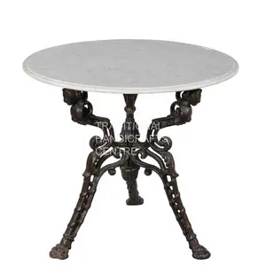 Cast Iron Round Table Exclusive Design Coffee Breakfast Multi Color Finished Center Table Top Supplier & Manufacturer