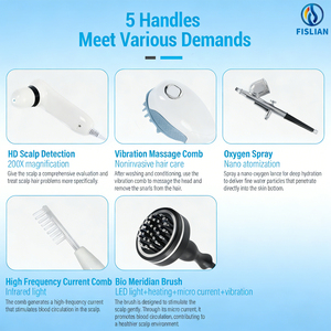 Cámara Portátil Comercial <span class=keywords><strong>para</strong></span> Análisis del Cuero Cabelludo y Folículos Pilosos con 5 Modos de <span class=keywords><strong>Trabajo</strong></span>, Análisis de Humedad <span class=keywords><strong>para</strong></span> Clínicas de Belleza y Salones - Product Image 5