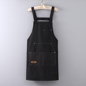 <b>Back</b> Strap Bib Sleeveless Comfortable Denim Barber Salon Apron | Adjustable Fashion Style Customized Colors for Barbers Hair - Product Image 4