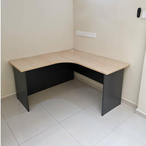 L Shape Extendable Office <b>Desk</b> Modern Design Metal Legs Chipboard Conference Table for Commercial Use - Product Image 3