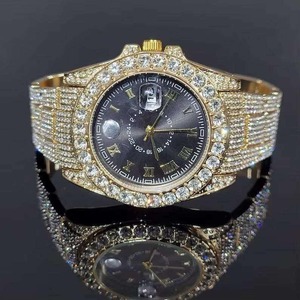 Premium Moissanite Diamond Look <b>Watch</b> with Iced Out Hip Hop Design for Men Luxury Accessories Parties Events and Gift Occasions - Product Image 6