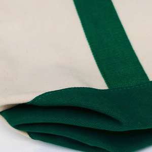 Custom Logo Shopping Tote Reusable Grocery Bag Everyday Carrying Bag Heavy Duty Cotton <b>Canvas</b> <b>Beach</b> Tote Bag with Zippered - Product Image 5