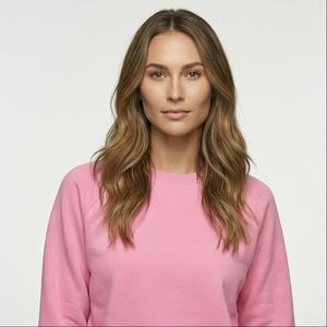 Sudadera con capucha y media cremallera de gran tamaño para mujer, sudadera con hombros caídos, Jersey de algodón, con logotipo personalizado, 2025 - Product Image 1
