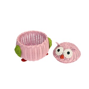 Cesta de Mimbre Natural con Forma de Búho para Guardar Juguetes en la Habitación de los Niños y Decoración del Hogar - Product Image 5