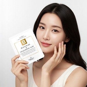 [ROOICELL] Masque en tissu Eterno Black Pearl & Acide Hyaluronique Soin Coréen 25ml 10 Masques Hydratants en Tissu - Product Image 3