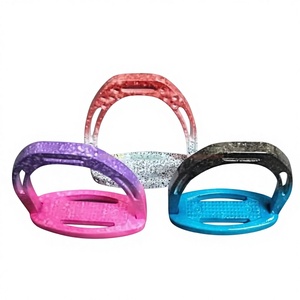อุปกรณ์ขี่ม้า Jin Stirrups น้ำหนักเบา ทำจากอะลูมิเนียม – อุปกรณ์ขี่ม้าที่ทนทานและกันลื่น สำหรับการฝึกซ้อมและการแข่งขัน - Product Image 1