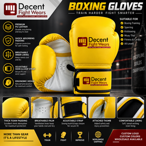 Gants de boxe haut de gamme avec logo personnalisé, en cuir PU, pour l'entraînement, avec support de poignet rembourré confortable, fournisseur OEM en gros - Product Image 1