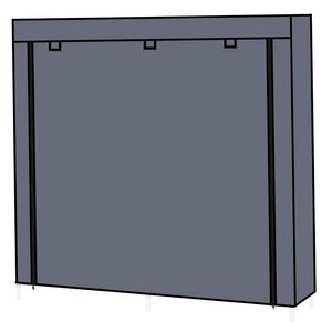 Scarpiera portatile a 7 livelli con rivestimento in tessuto armadio portaoggetti per scarpe - Product Image 5