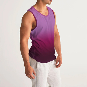 Summer Men's Breathable Cotton Anti-Uv Eco-Friendly Vintage Knitted Tank Tops New Fashion <b>Balloon</b> Version Casual Front - Product Image 3