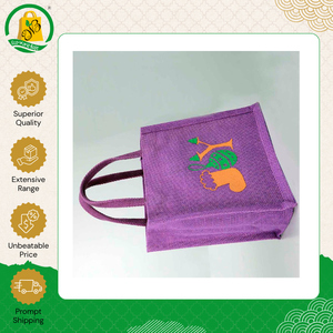 Sac fourre-tout en jute personnalisé, design accrocheur et nouveau style, écologique et tendance, avec motif de Noël pour le shopping - Product Image 5