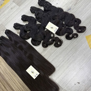 Extensiones de Cabello Humano Premium con Cutículas Alineadas, Ondulado Natural, Liso, Negro Natural, en Paquetes - Product Image 5