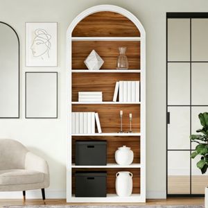 Libreria Alta in Legno, Arredamento Versatile per Soggiorno, Camera da Letto, Hotel e Supermercato con Eccellente Funzione di Stoccaggio - Product Image 3