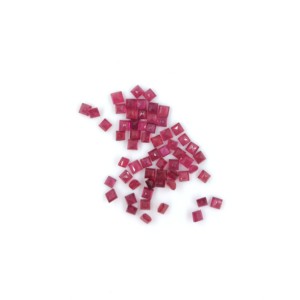 Natural Bangkok Ruby Calibrated Squares 5mm, Natural Loose Faceted Ruby Gemstone For Jewelry Making Ready To Use - Product Image 1