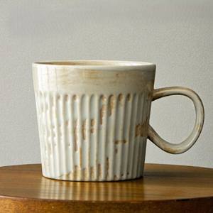 Tasse à café en céramique de style japonais UO 170 ml, faite à la main, rétro, en porcelaine, ensemble de tasses à café en argile perforées à la main - Product Image 4