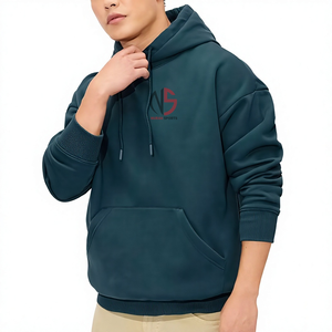 Hot Selling Plus Size <b>Men's</b> Regular Fit Winter Hoodies 100% Cotton Fleece Casual <b>Pullover</b> Hooded Sweatshirt Custom Front Hoodie - Product Image 1
