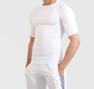 Rashguards blancs unis pour hommes, vêtements de fitness et d'arts martiaux, kimonos de jiu-jitsu personnalisés imprimés par sublimation, kimonos de jiu-jitsu MMA - Product Image 4