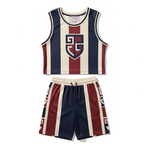 Uniforme de baloncesto sublimado con logotipo personalizado, ropa de entrenamiento que absorbe la humedad, conjunto de uniforme de baloncesto sublimado para hombre - Product Image 1