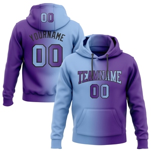 เสื้อฮู้ดดี้แฟชั่นสปอร์ตไลท์บลู-แบล็คไล่เฉดสี ดีไซน์ใหม่ ตัดเย็บตามสั่ง สำหรับขายส่งโดยตรงจากโรงงาน - Product Image 1