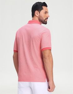 Polo homme personnalisé imprimé, col contrastant, col rabattu, respirant, vêtements de sport de haute qualité, chemises extensibles. - Product Image 4