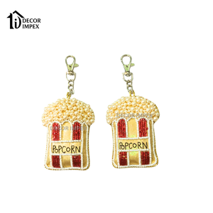 Porte-clés publicitaire personnalisé en velours coréen avec strass pour boissons chaudes - Product Image 2