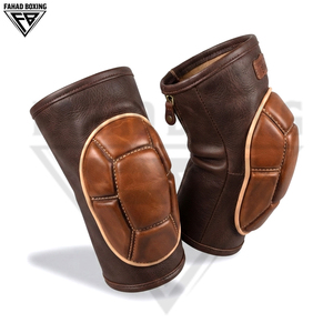 Créez vos propres protège-genoux en cuir véritable personnalisés, durables et tendance, service OEM ODM, prix de gros, pour la boxe, la gym et le fitness - Product Image 5