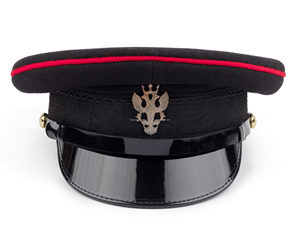 High end custom structured headwear bullion badge premium ceremonial uniform <b>hats</b> structured fit bulk wholesale supplier - Product Image 4