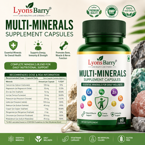 Cápsulas de Calcio con Minerales para la Salud de Huesos, Dientes y Músculos, Suplemento Alimenticio de Alta Potencia, 60 Cápsulas, para Adultos - Product Image 3