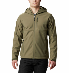 Custom <b>Men</b>’s Softshell Hooded <b>Jacket</b> | Multi-Pocket Tactical Windbreaker | Water-Resistant Spring & Fall Outdoor - Product Image 1