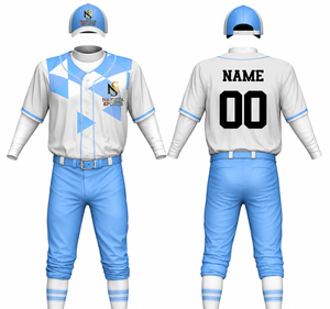 Uniformes de Béisbol Personalizados al por Mayor, Unisex, con Impresión por Transferencia de Calor, de Poliéster Transpirable, Antibacteriano e Impermeable - Product Image 1